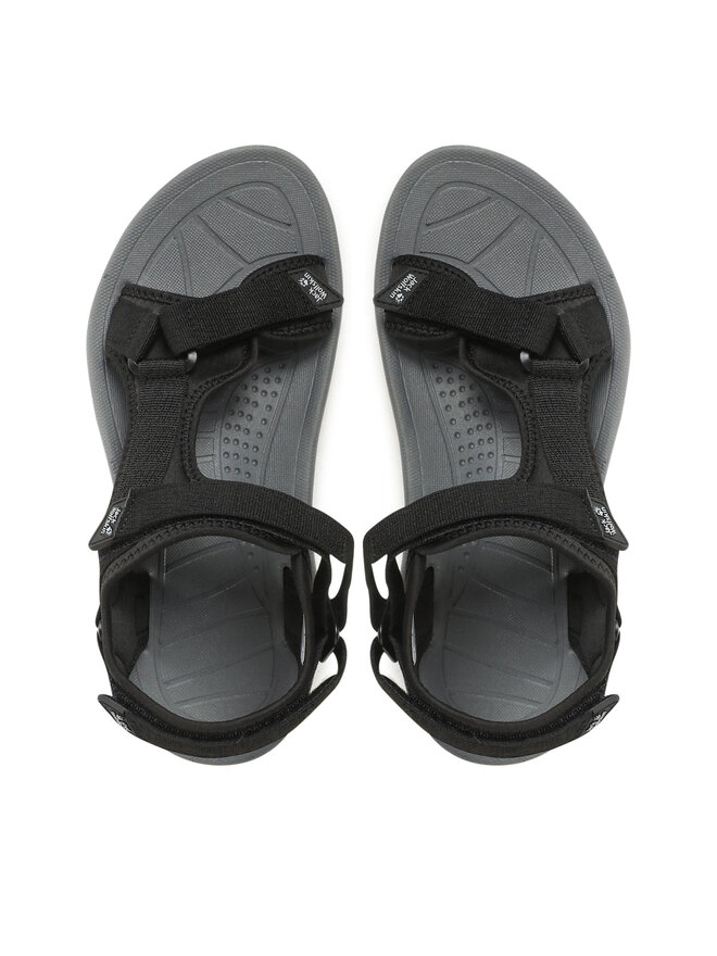 Jack Wolfskin Sandały Jack Wolfskin Wave Breaker M 4052011 Czarny