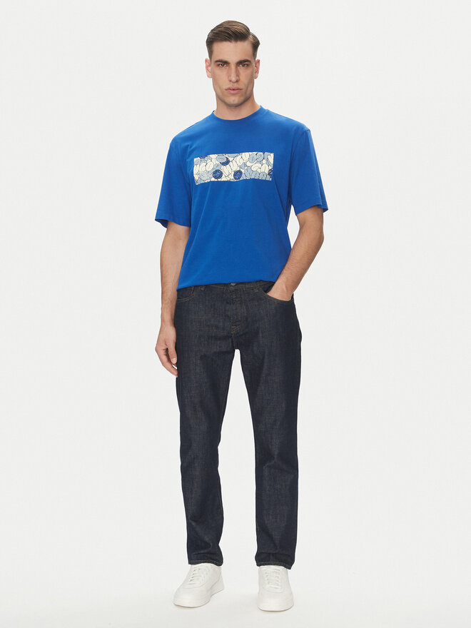 HUGO HUGO T-Shirt Nurix 50545128 Blau Regular Fit