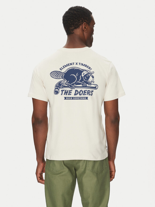 Element Element Camiseta ELYZT00518 Beis Regular Fit