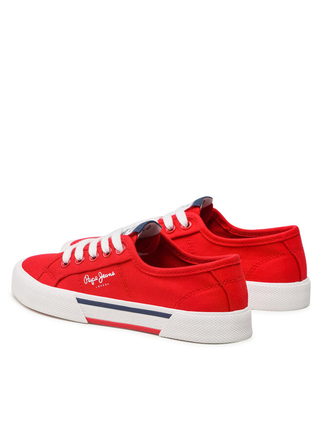 Pepe Jeans Tenisky Pepe Jeans Brady Boy Basic PBS30527 Červená