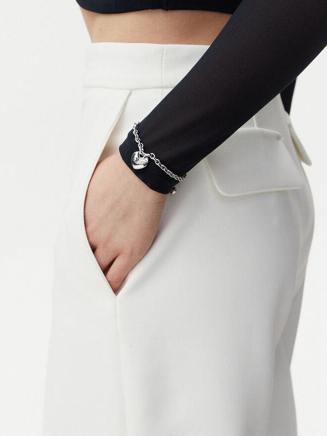 Guess Bransoletka Guess JUBB05 217JW Srebrny