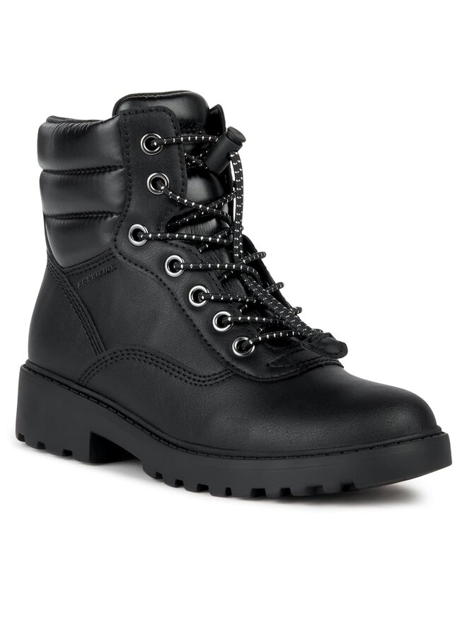 Geox Trapper stila apavi Geox J Casey Girl B Abx J367ZB 0BCLV C9999 D Melns