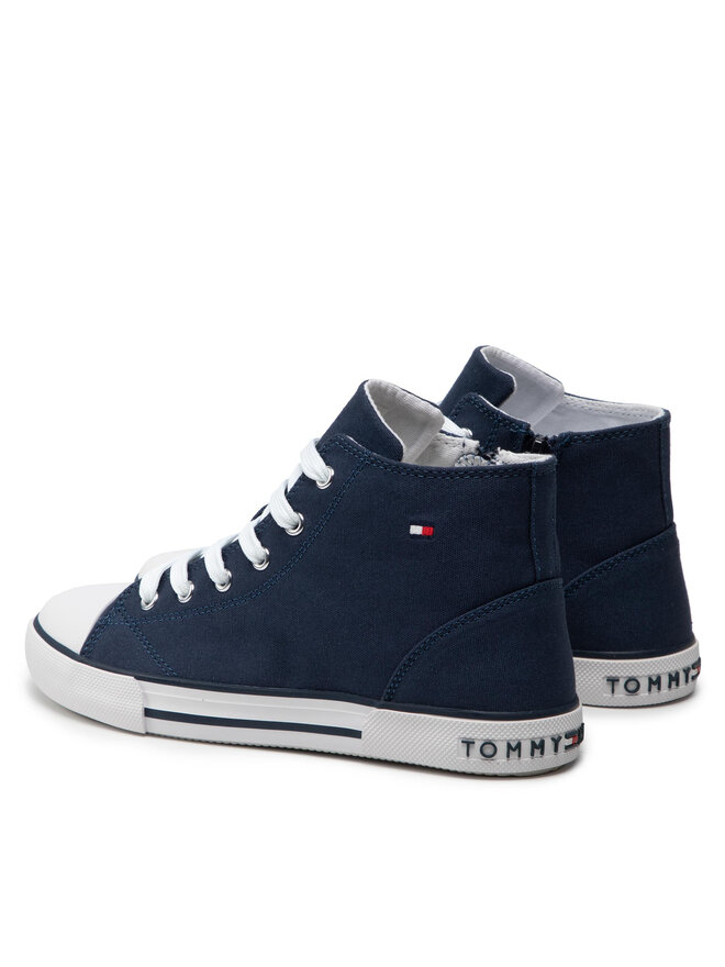 Tommy Hilfiger Кеди Tommy Hilfiger Higt Top Lace-Up T3X4-32209-0890 S Cиній