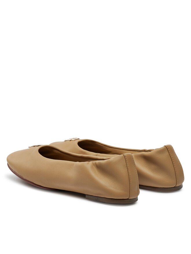 Tommy Hilfiger Baleríny Tommy Hilfiger Th Elevated Elastic Ballerina FW0FW07882 Khaki