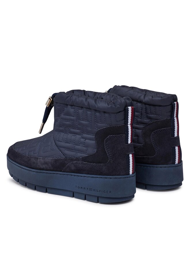 Tommy Hilfiger Schneeschuhe Tommy Hilfiger Tommy Monogram Snowboot FW0FW07637 Blau