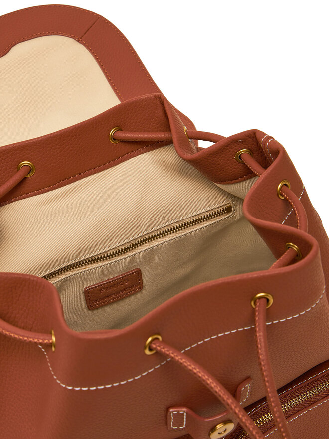 PINKO Batoh PINKO Carrie Backpack PE 25 PLTT 104351 A1LF Hnědá
