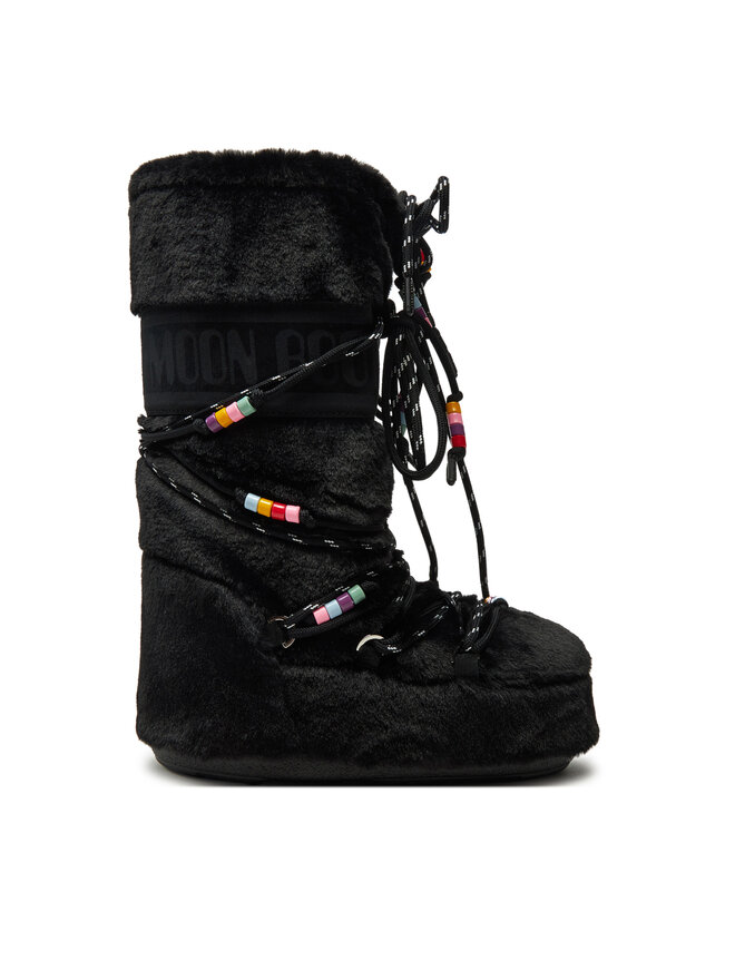Снігоходи Moon Boot Icon Faux Fur BEADS80D1408990 Чорний