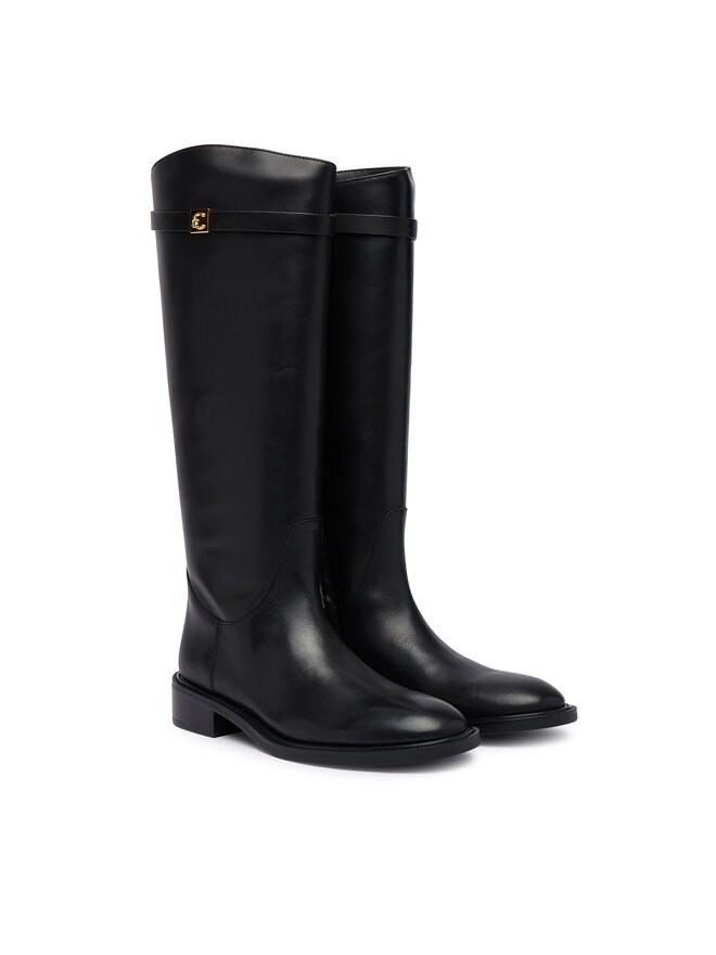Coccinelle Klassische Stiefel Coccinelle Pansy Cow E4 V62 43 01 01 Schwarz