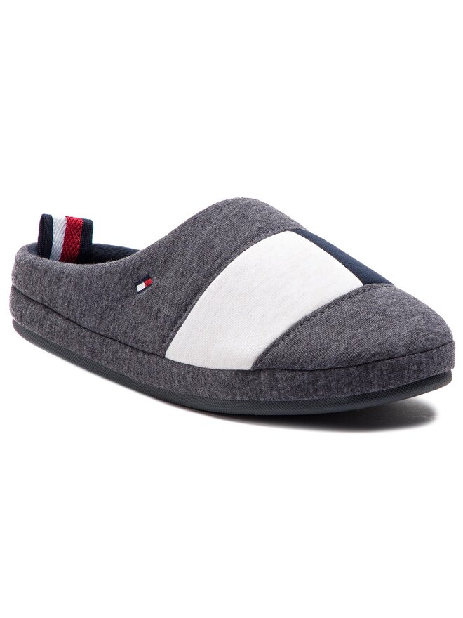 Tommy Hilfiger Hausschuhe Tommy Hilfiger Flag Homeslipper FM0FM02178 Grau