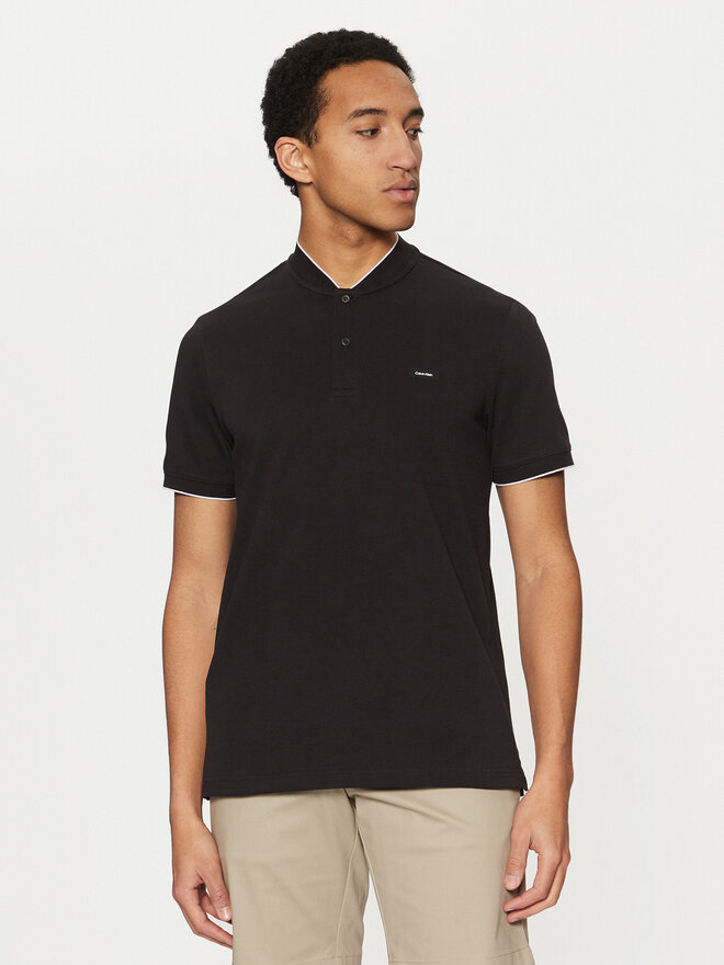 Calvin Klein Calvin Klein Поло K10K114139 Чорний Regular Fit