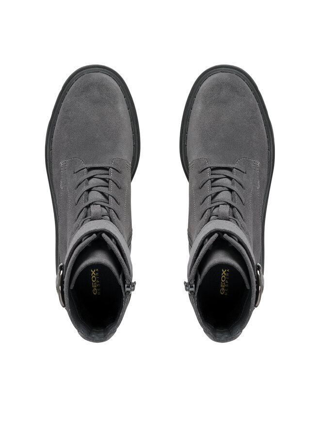 Geox Polokozačky Geox D Felleny D46XEB 00022 C1115 Šedá