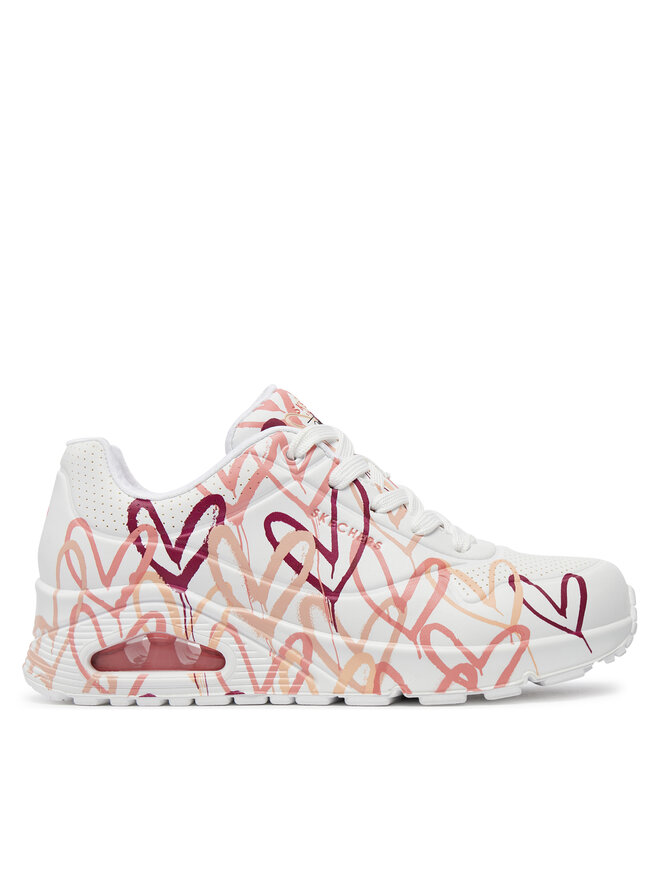 Skechers Αθλητικά Skechers Uno - Dripping In Love 155507/WCRL Λευκό