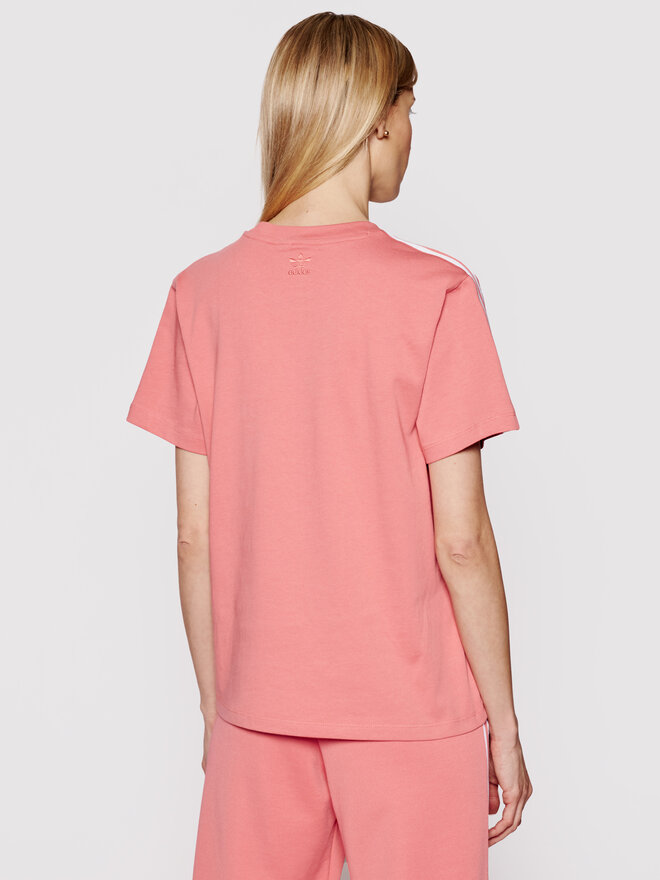 adidas adidas Póló adicolor 3D Trefoil GN6702 Rózsaszín Loose Fit