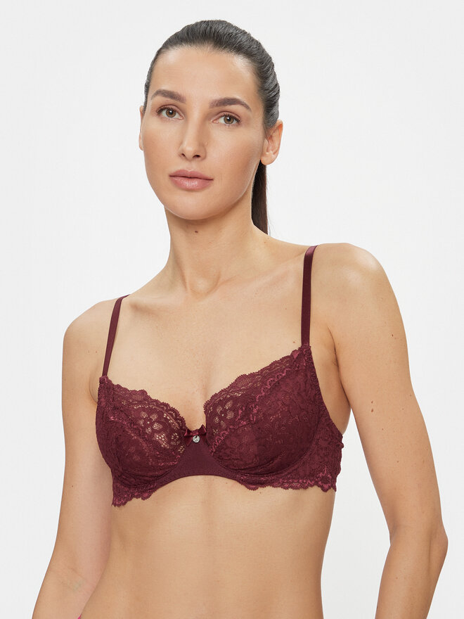 Hunkemöller Hunkemöller Balconette-BH Marine 202706 Dunkelrot