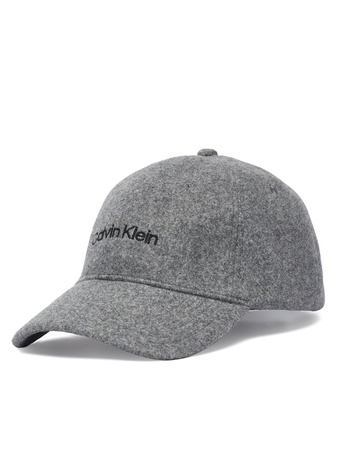 Calvin Klein Cap Calvin Klein Embroidered Titlecase Logo Felt LV04D5131G Grau