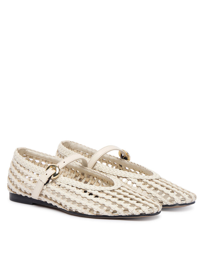 Tommy Hilfiger Ballerinas Tommy Hilfiger Mary Jane Ballerinas FW0FW09244 Creme