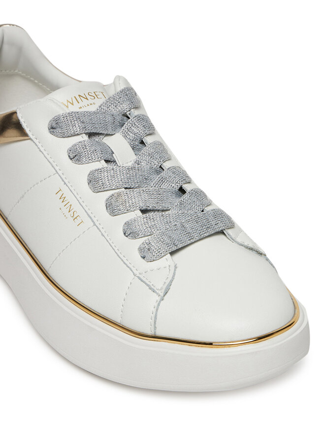 TWINSET Сникърси TWINSET 251TCP042 Бял
