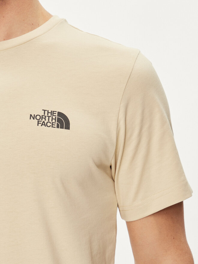 The North Face The North Face Marškinėliai Simple Dome NF0A87NG Smėlio Regular Fit