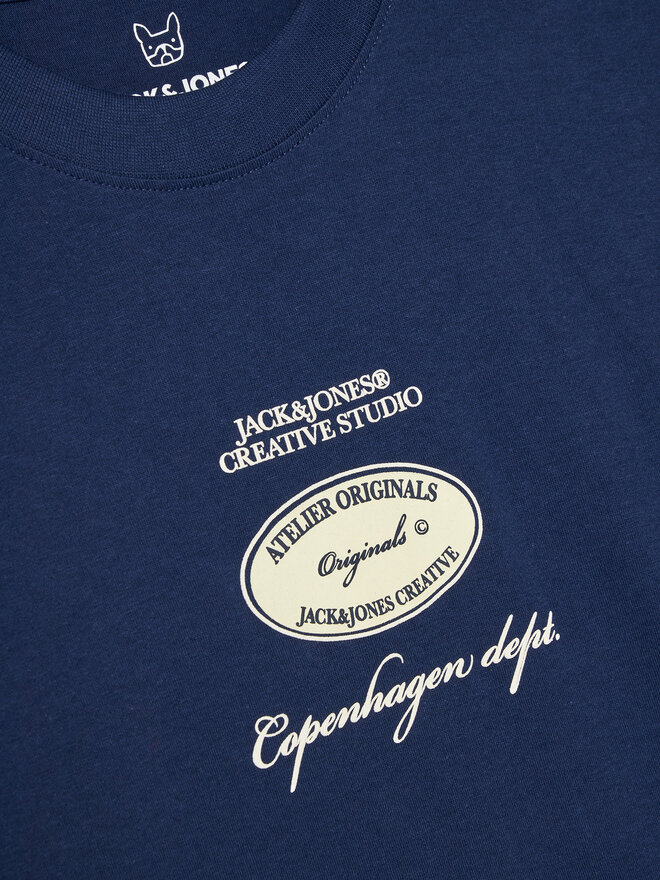 Jack&Jones Junior Jack&Jones Junior T-shirt 12274895 Tamnoplava Relaxed Fit