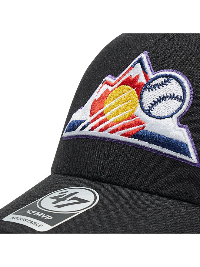 47 Brand Czapka z daszkiem 47 Brand MLB Colorado Rockies B-MVP27WBV-BKI Czarny