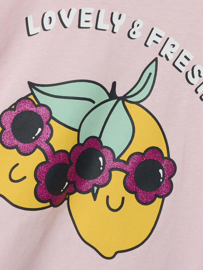 NAME IT NAME IT T-Shirt Vibeke 13228146 Rosa Regular Fit