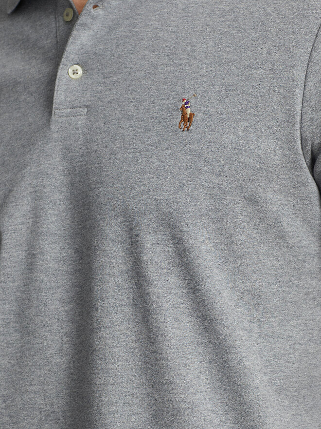 Polo Ralph Lauren Polo Ralph Lauren Поло 710713130007 Сірий Custom Slim Fit