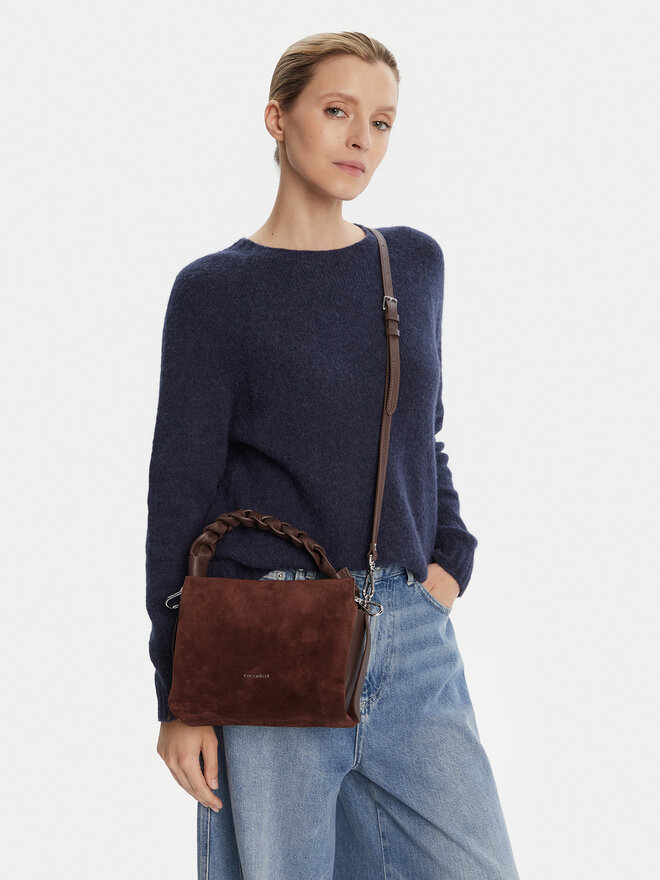 Coccinelle Сумка Coccinelle P6P Boheme Suede Bimaterial E1 P6P 58 01 01 Коричневий