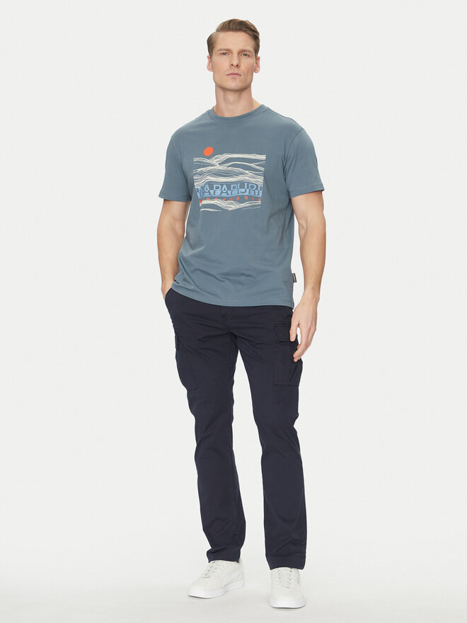 Napapijri Napapijri Camiseta S-Buti NP0A4INM Azul Regular Fit