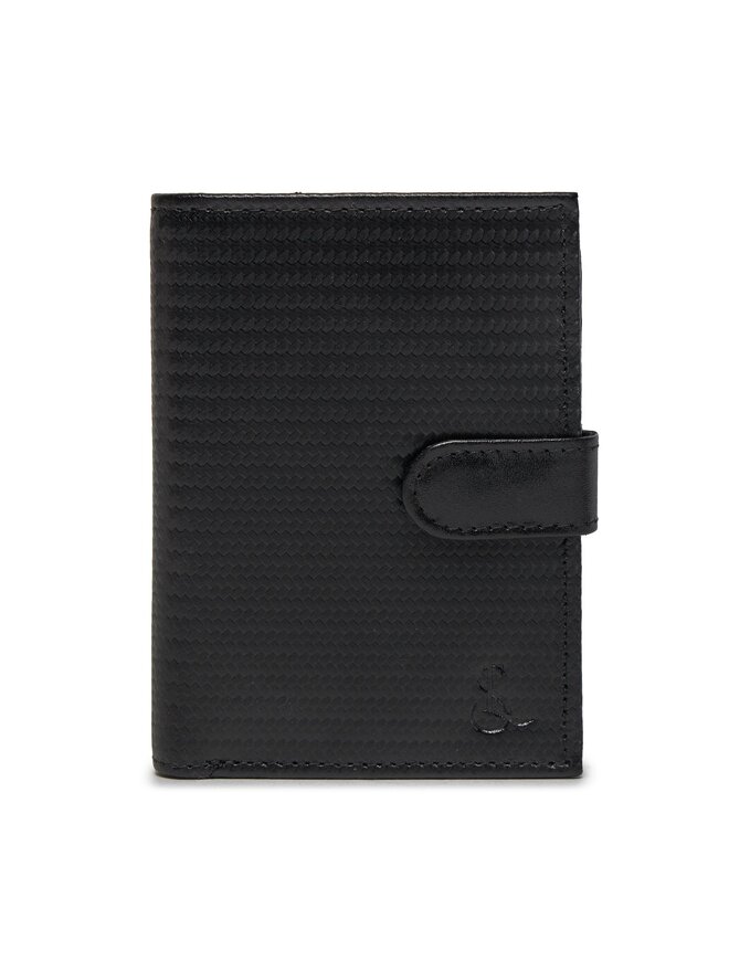 Semi Line Голям мъжки портфейл Semi Line P8270-0 Черен