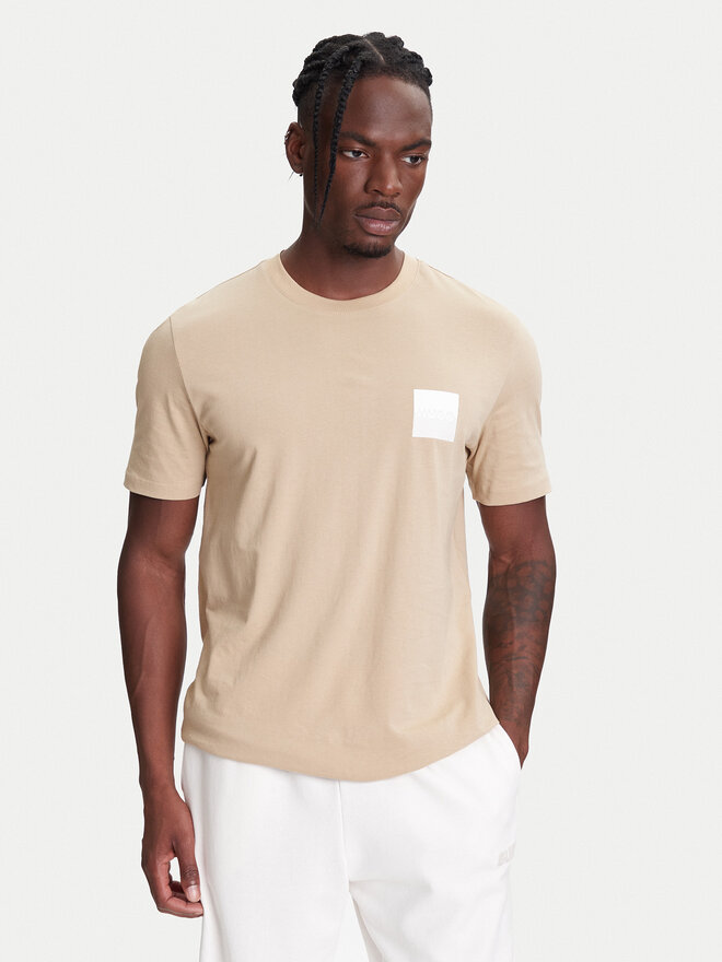 HUGO HUGO Camiseta Dapusi 50544458 Beis Regular Fit