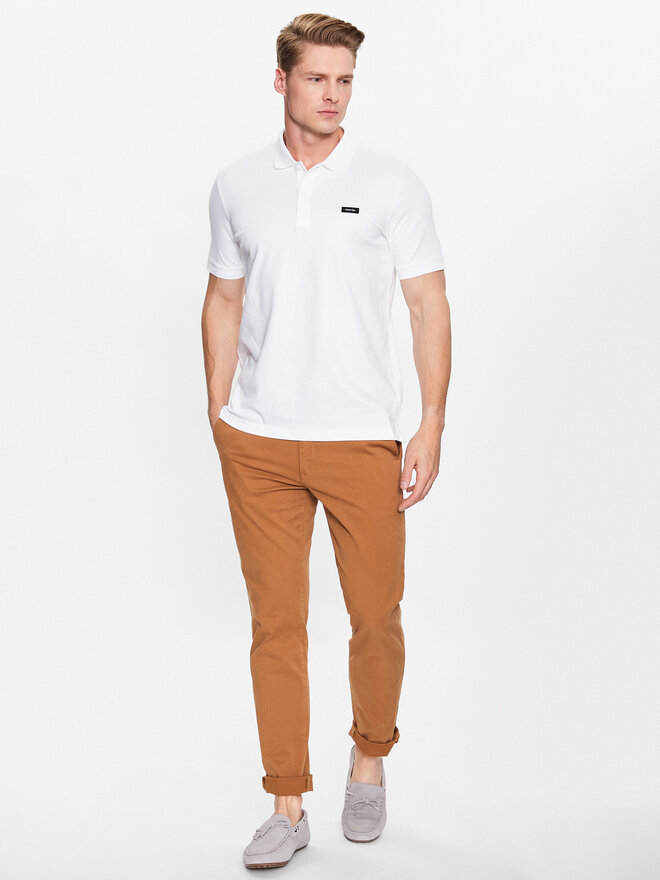 Calvin Klein Calvin Klein Поло K10K111196 Білий Regular Fit