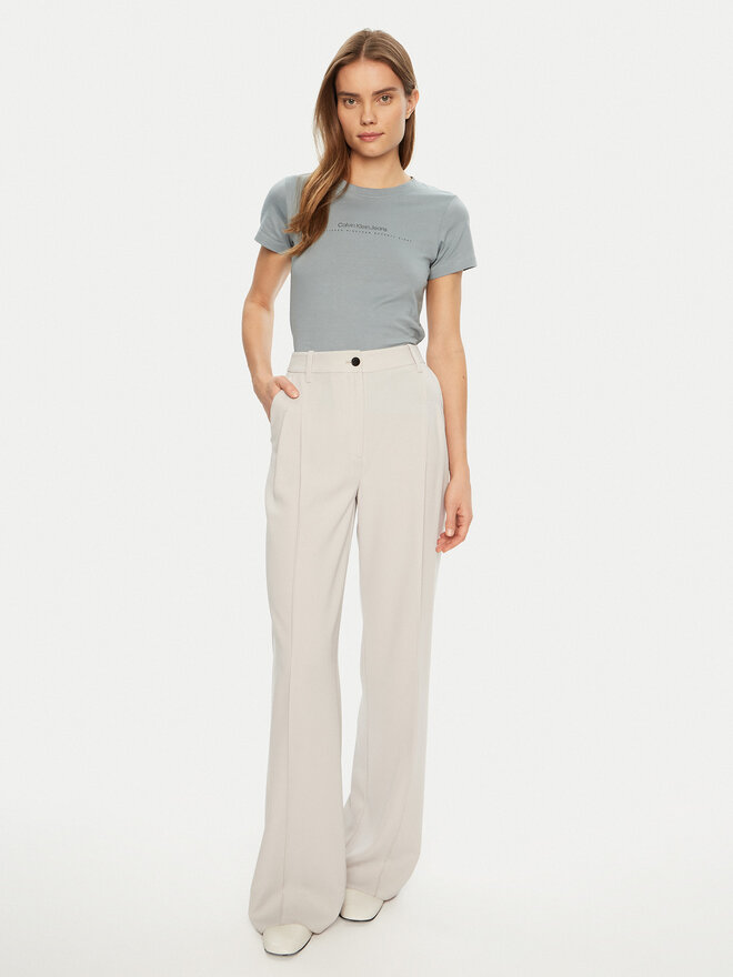 Calvin Klein Jeans Calvin Klein Jeans Футболка Institutional Graphic J20J224990 Сірий Slim Fit