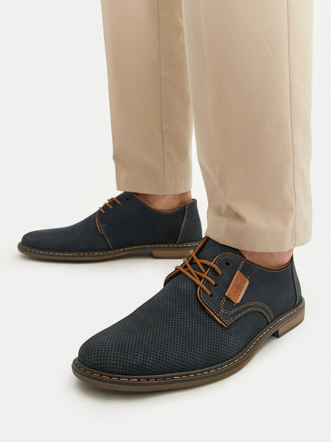 Rieker Pantofi Rieker 13439-14 Bleumarin