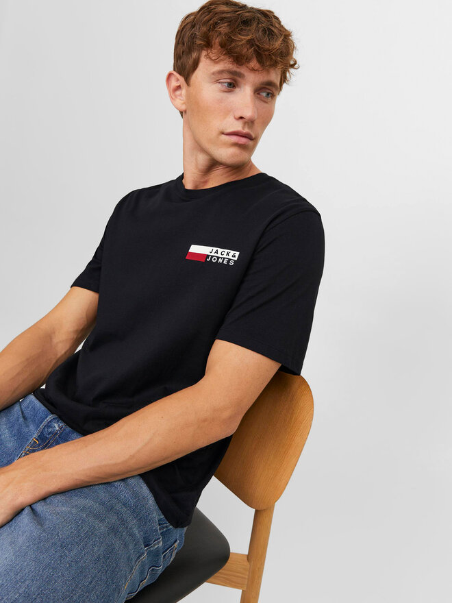Jack&Jones Jack&Jones Marškinėliai Corp 12233999 Juoda Standard Fit