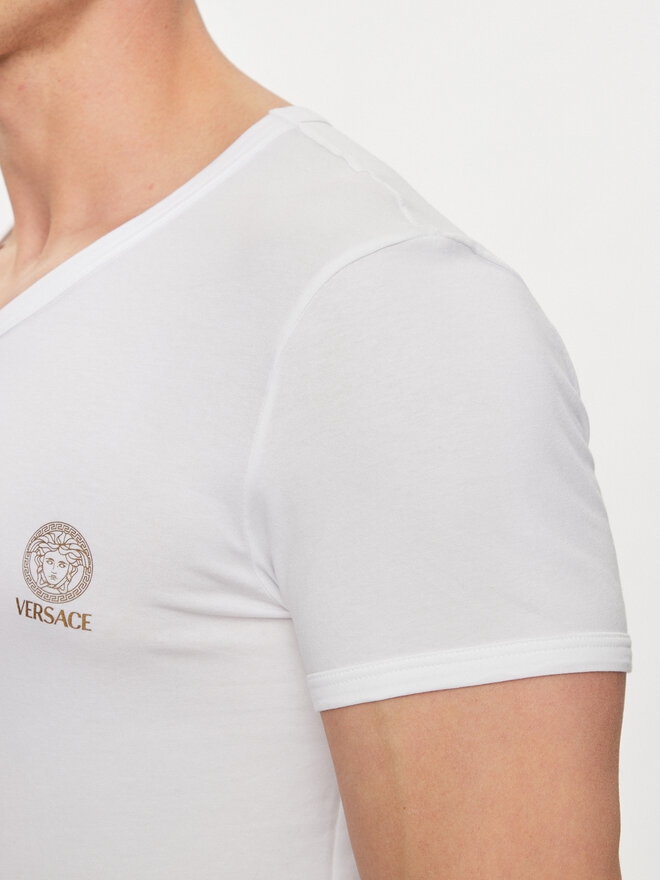 Versace Versace Camiseta AUU01004 Blanco Regular Fit