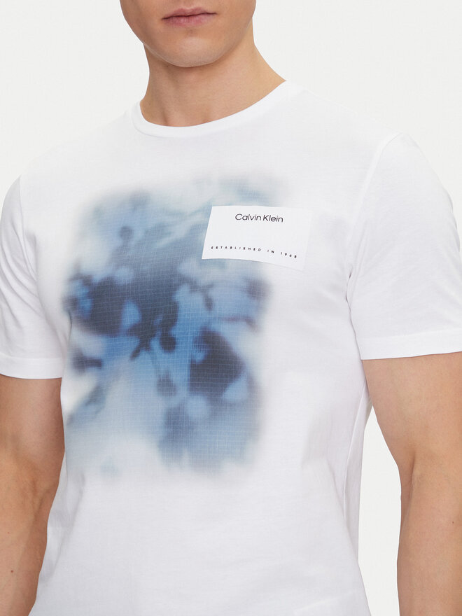 Calvin Klein Calvin Klein Póló Photo Print K10K114157 Fehér Regular Fit