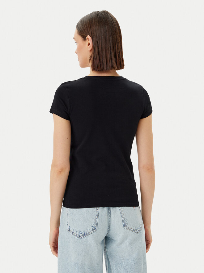 Guess Guess Marškinėliai E5GI08 J1314 Juoda Slim Fit