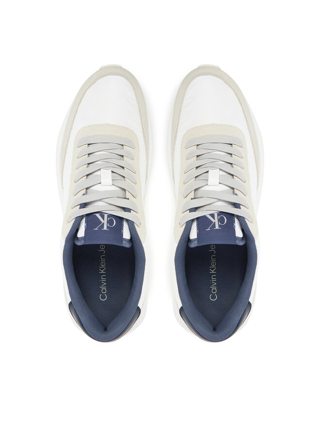 Calvin Klein Jeans Sneakers Calvin Klein Jeans Athleisure Runner Laceup Mix YM0YM01195 Alb