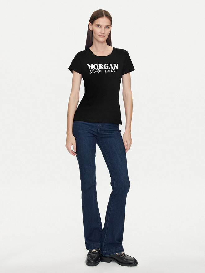 Morgan Morgan T-Shirt 241-DUNE Μαύρο Regular Fit