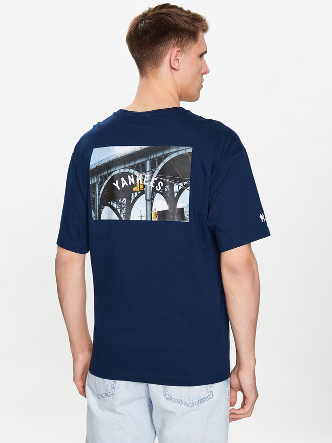Champion Champion Marškinėliai 218923 Tamsiai mėlyna Relaxed Fit