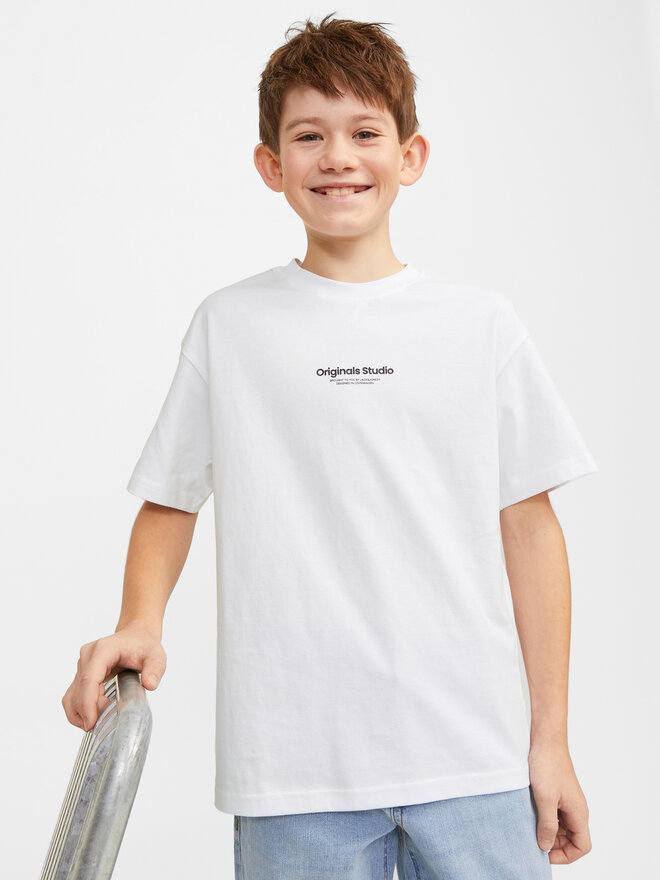 Jack&Jones Junior Jack&Jones Junior Marškinėliai Vesterbro 12242827 Balta Loose Fit