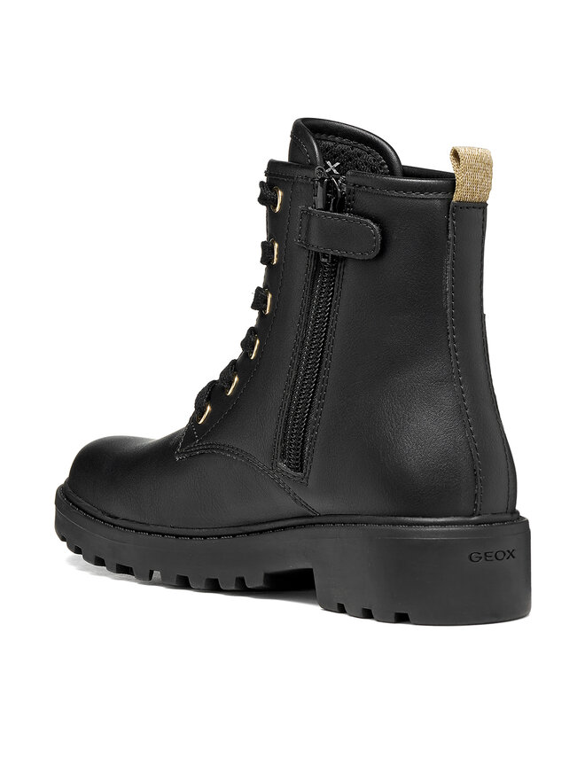 Geox Schnürschuhe Geox J Casey Girl J6620G 000BC C9258 M Schwarz