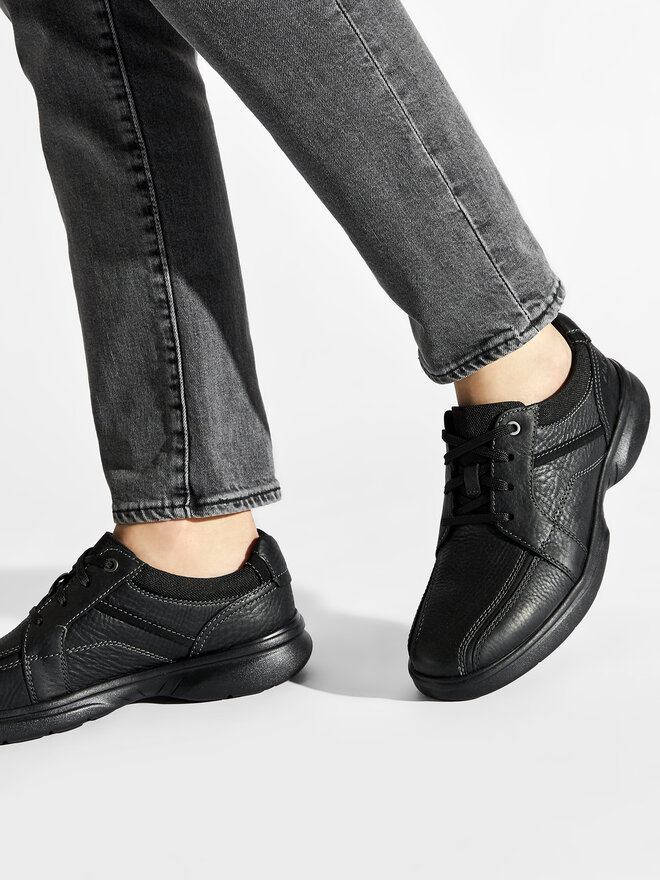 Clarks Félcipő Clarks Bradley Walk 261533327 Fekete