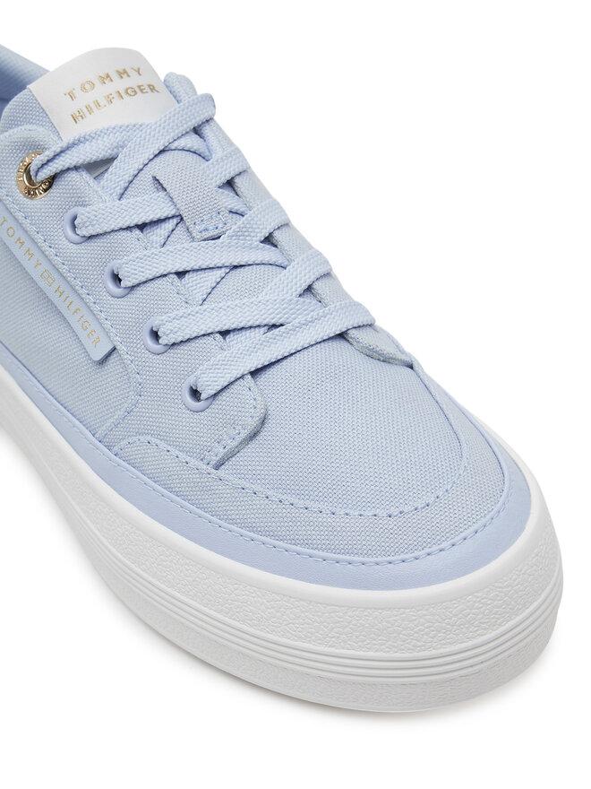 Tommy Hilfiger Sneakersy Tommy Hilfiger Essential Vulc Textile Sneaker FW0FW08323 Błękitny