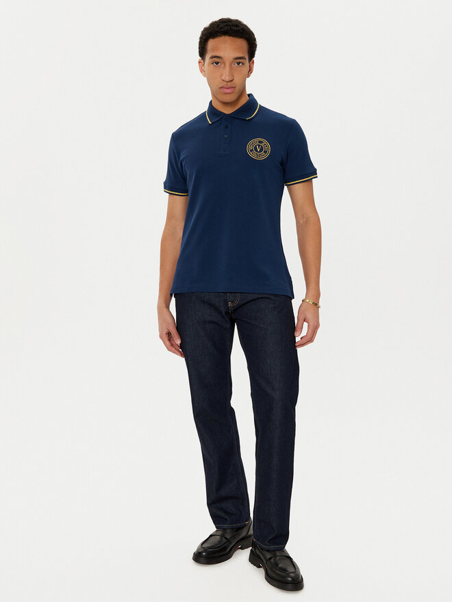 Versace Jeans Couture Versace Jeans Couture Poloshirt 78GAGT00 Dunkelblau Regular Fit