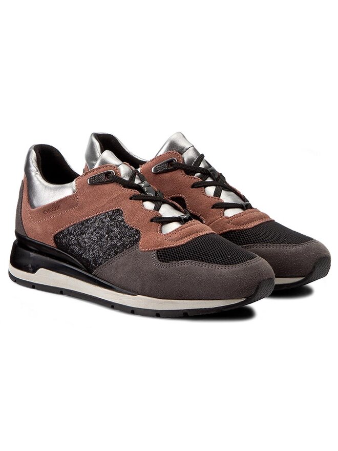 Sneakers Geox D Shahira A D44N1A 022EW CA89F Old Rose Dk Grey chaussures