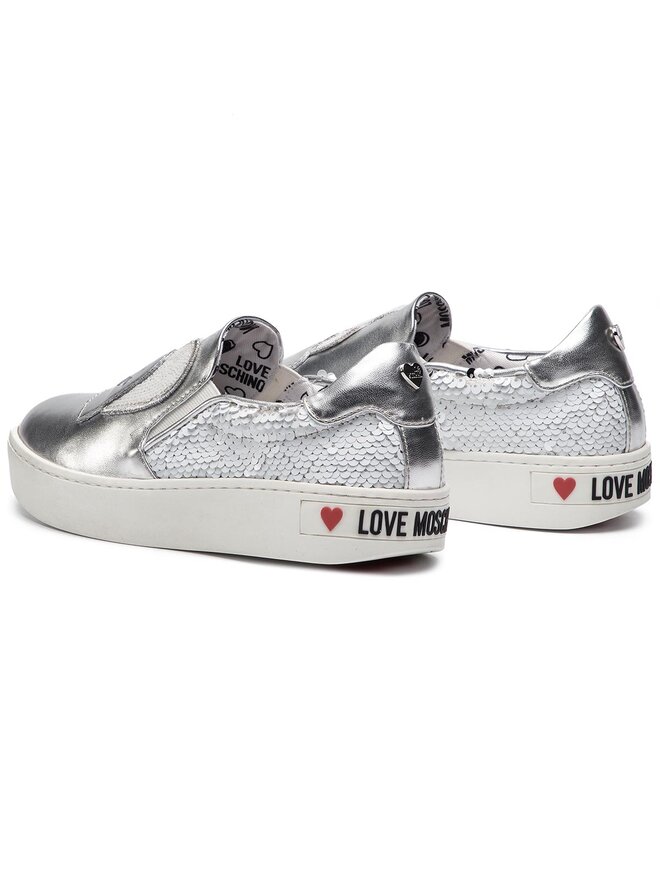 Scarpe sportive LOVE MOSCHINO JA15153G17IO210A Argento escarpe