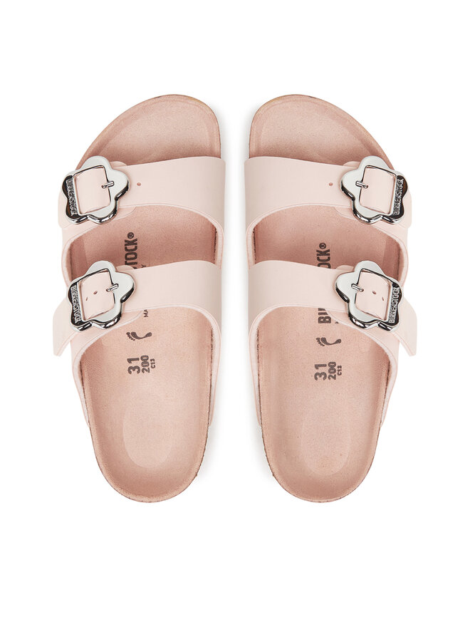Birkenstock Pantoletten Birkenstock Arizona Flower Buckle Kids 1029490 S Rosa