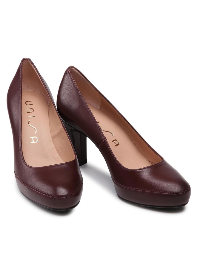 Unisa Halbschuhe Unisa Numer F21 Vu Dunkelrot
