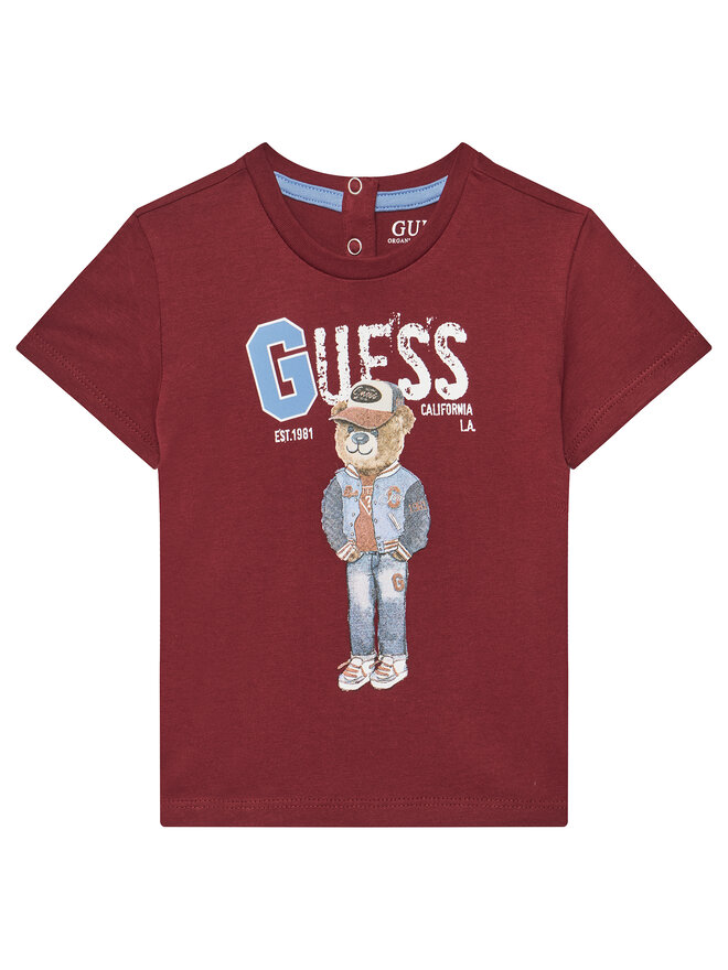 Guess Guess Marškinėliai N5YI22 K8HM4 Vyšninė Regular Fit